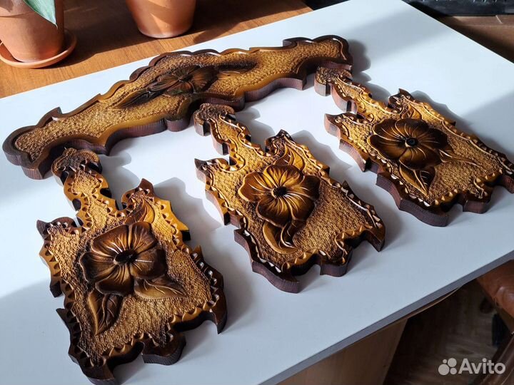 Набор разделочных досок дерево ручная работа