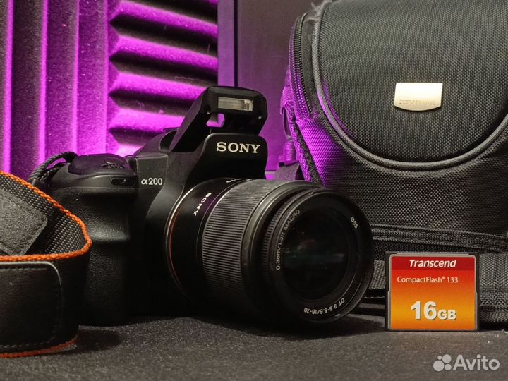 Зеркальный фотоаппарат sony a200