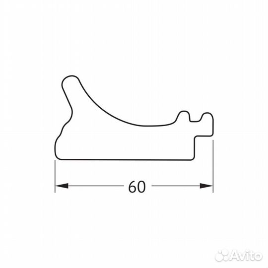 Зеркало Evoform Definite BY 7624 74x154 белый с с