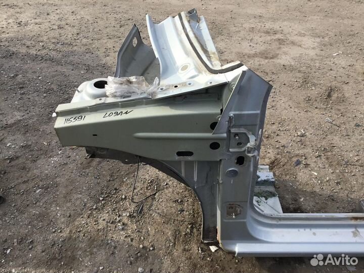 Порог со стойкой левый Renault Logan 2005-2014