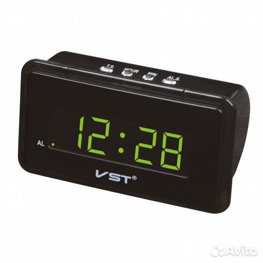 Настольные электронные сетевые часы-будильник