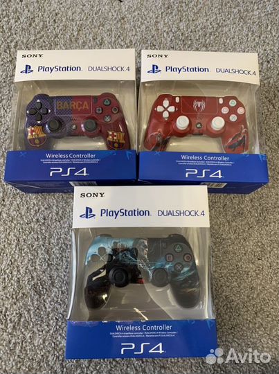 Геймпад PS4 Джойстик ps4 с принтом