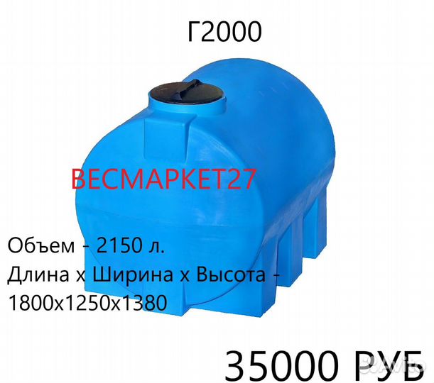 Емкости пластиковые