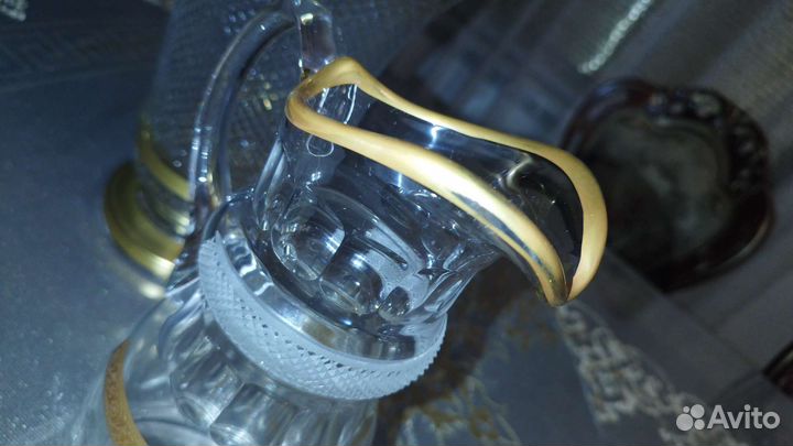 Хрустальный графин кувшин Богемия