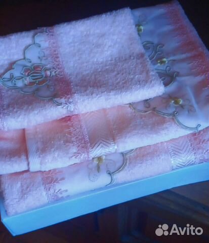 Набор комплект махровых полотенец