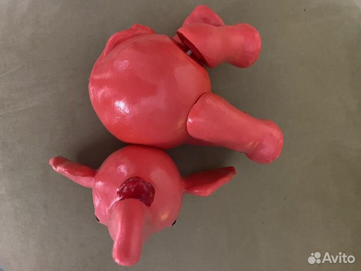 Слон целлулоид Охтален СССР игрушка