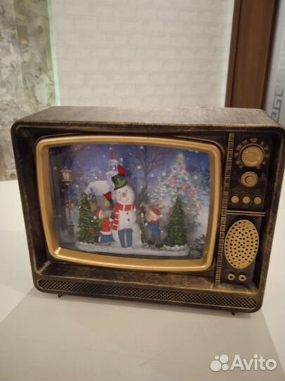 Новогодний светильник-телевизор музыкальный