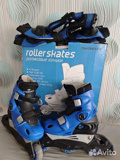 Роликовые коньки детские раздвижные