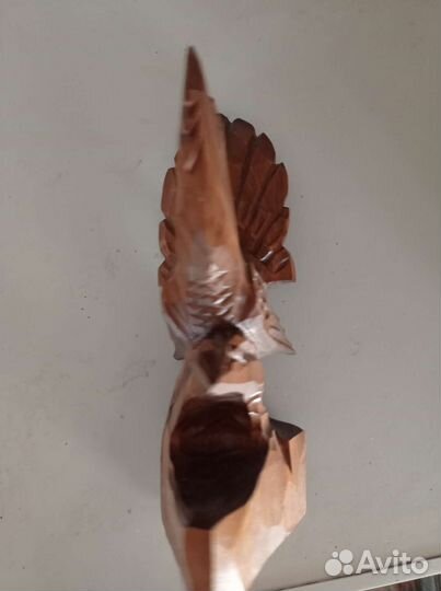 Птица тетерев статуэтка деревянная