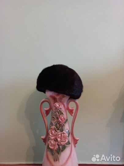 Норковый мягкий берет