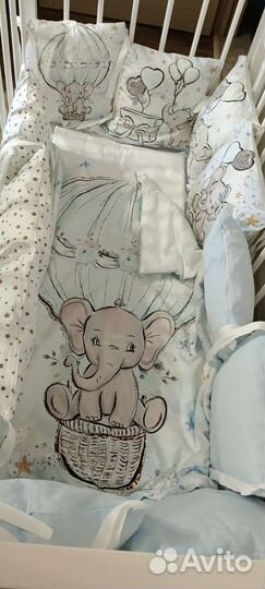 Бортики подушки в детскую кроватку