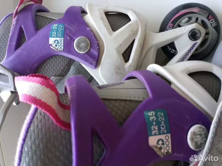 Ролики детские для девочи Oxelo 32-35 размер