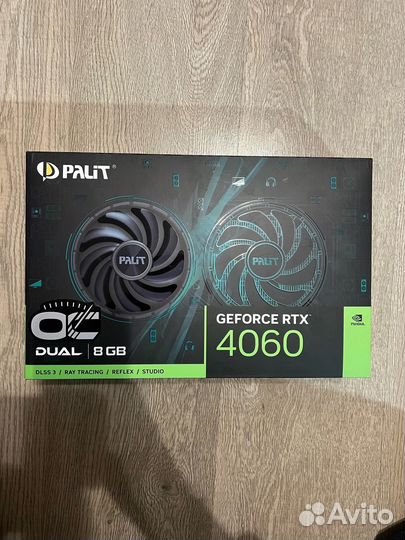 Видеокарта Palit geforce rtx 4060 dual 8gb