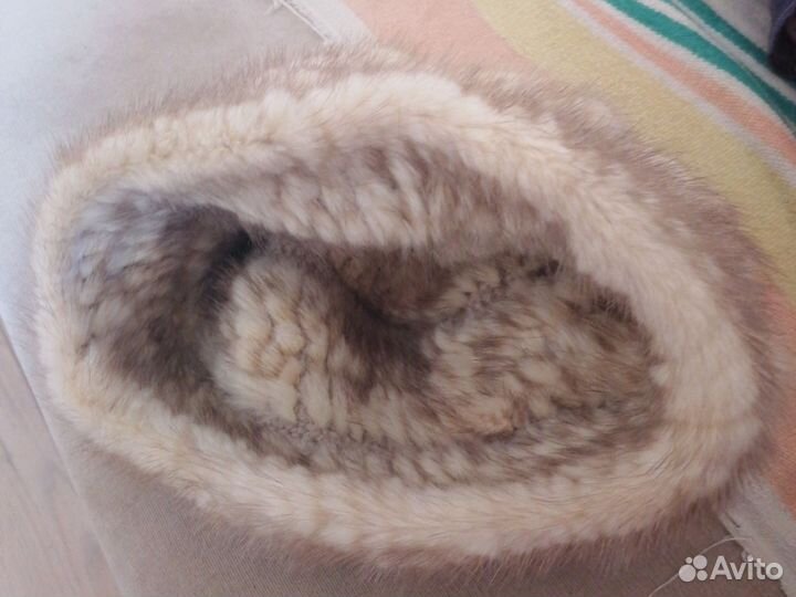 Шапка вязаная норка