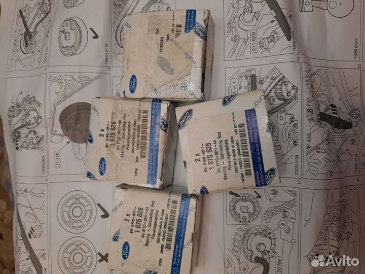 Вкладыши комплект 8шт. ford focus 1.8 tdci