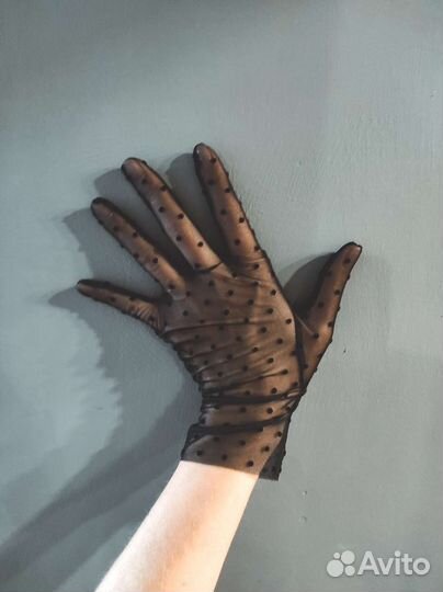 Перчатки длинные ручной работы