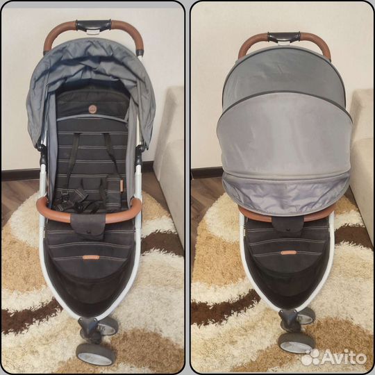 Прогулочная коляска ultima V2+самокат+коляска трос