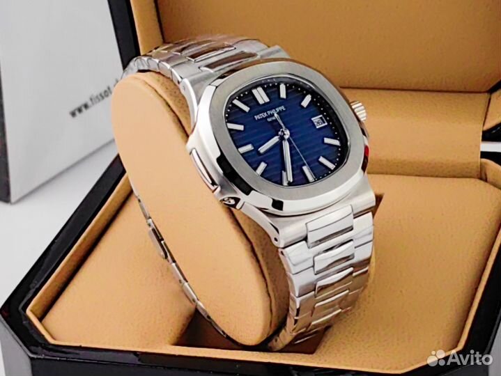 Часы мужские Patek Philippe Nautilus lux blue