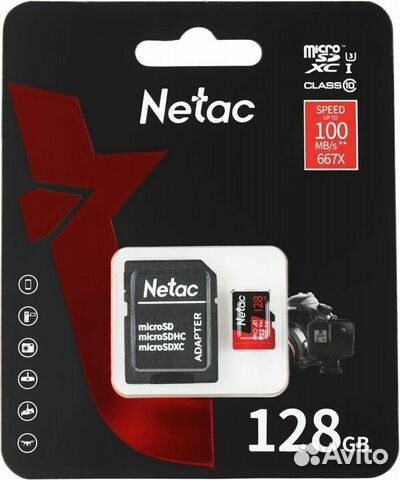 Карта памяти netac microsdxc 128GB U3