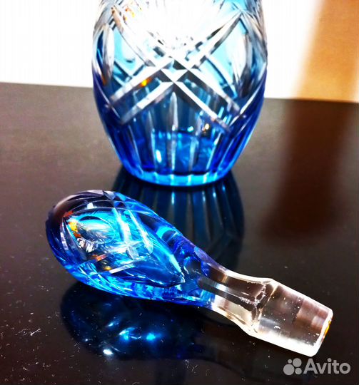 Графин хрустальный с серебром
