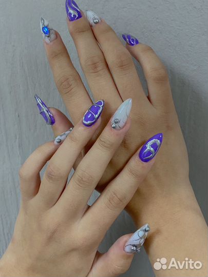 Маникюр Наращивание ногтей гель лак