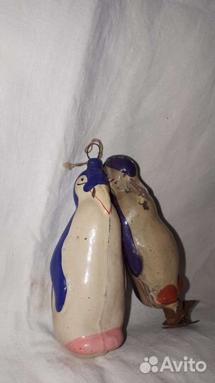 Елочные игрушки СССР советские Пингвины