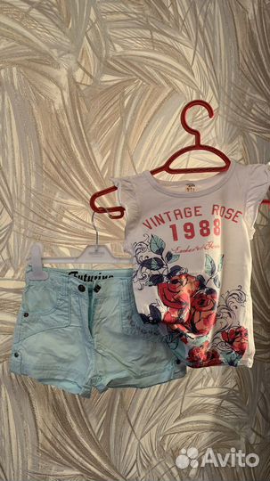 Комплект шорты и футболка для девочки