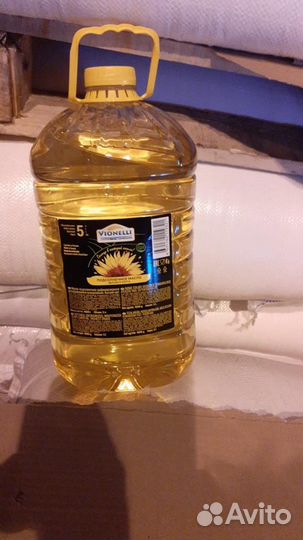Масло подсолнечное рафинированное Вионелли 5л