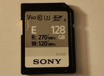 Быстра карта памяти Sony UHS-ii 128gb