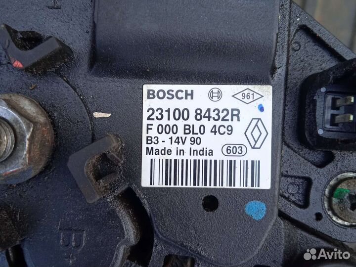 Генератор renault logan