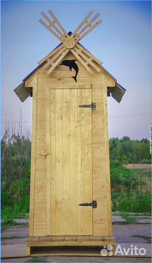 Дачный туалет деревянный с установкой SWI