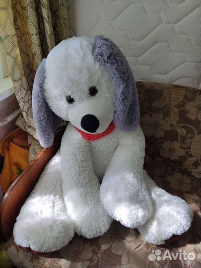 Собака большая мягкая игрушка