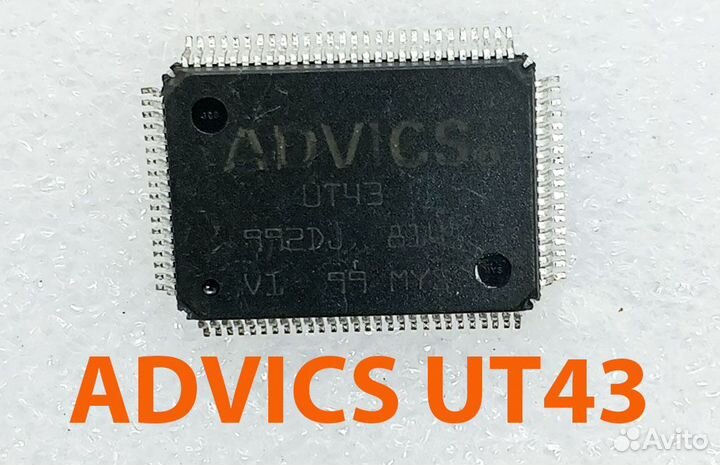 UT43 advics QFP-92. Микросхема Toyota ESP