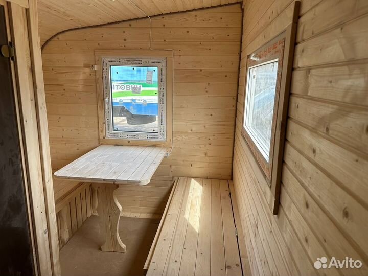 Баня бочка квадро