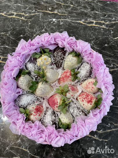 Живое обучение. Фудфлористика.Клубника в шоколаде