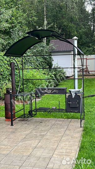 Кованные мангалы с крышей