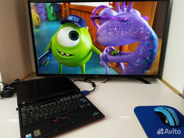 Ноутбук IBM ThinkPad T40 + Монитор Benq