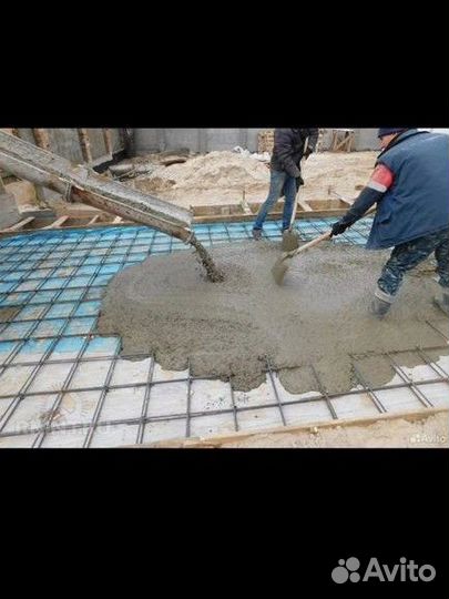 Доставка бетона миксером