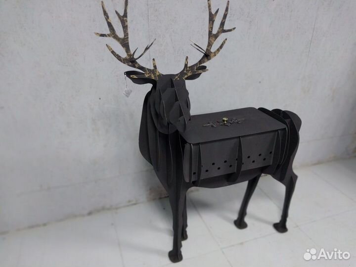 Мангал с подказаником и крышкой 