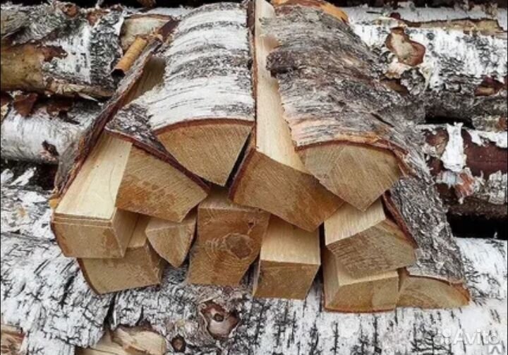 Дрова березовые колотые сухие