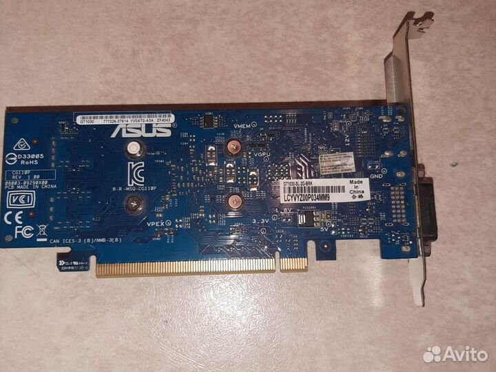 Видеокарта gt 1030 asus 2gb ddr5