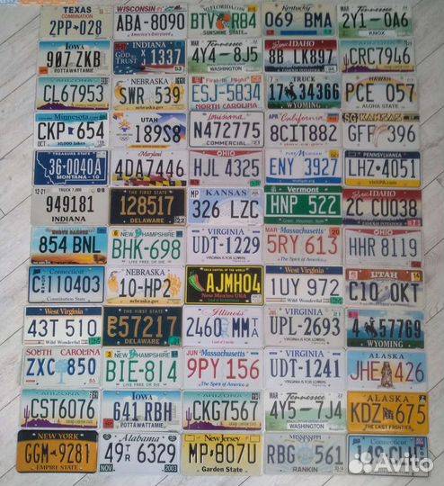 Автомобильный номер США оригинал