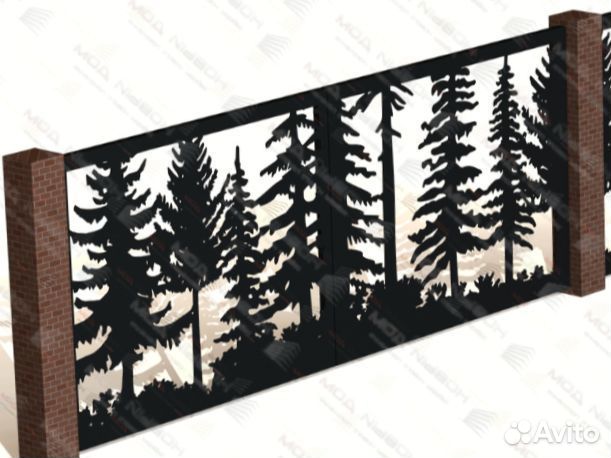 Забор металлический Хай-тек