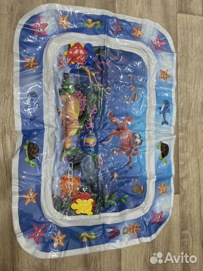 Акваковрик для детей с плавающими игрушками