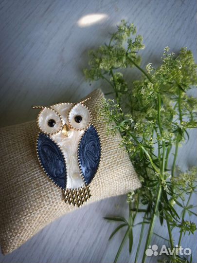 Брошь сова
