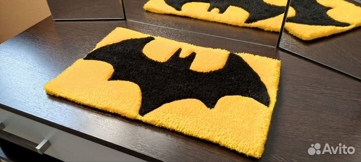 Тафтинговый ковер / логотип Бэтмена прямоугольник