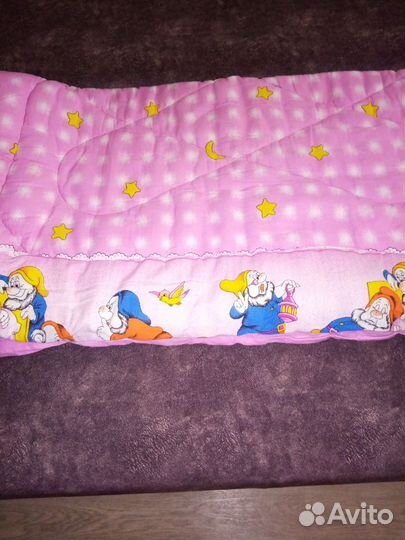 Одеяло ватное детское 120 см на 116 см