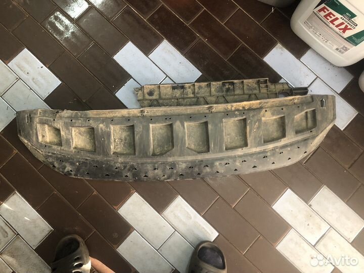 Защита переднего бампера 5JA807611 Skoda Rapid