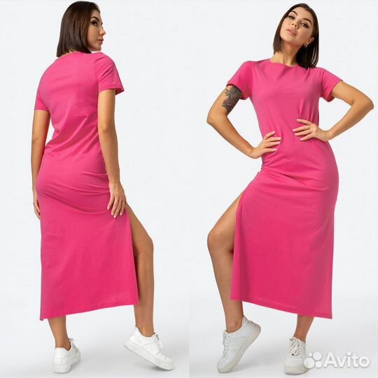 Платье трикотажное женское летнее