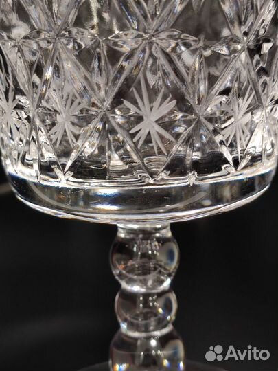 Бокалы ретро хрусталь 70-х Гусь хрустальный 200мл